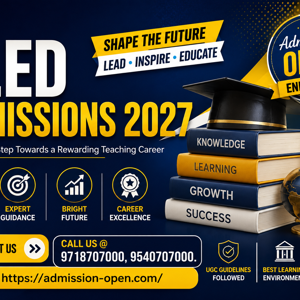 M.Ed Admission