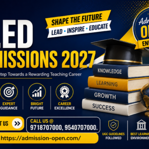 M.Ed Admission